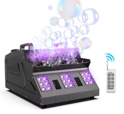 1500W Machine à brouillard et à bulles 8 RGB 3IN1 LED