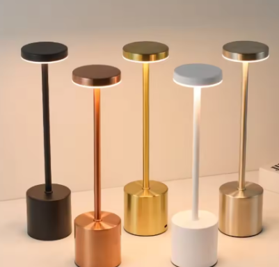 Lampe de Table LED Rechargeable à Capteur Tactile Simple, 3 Couleurs